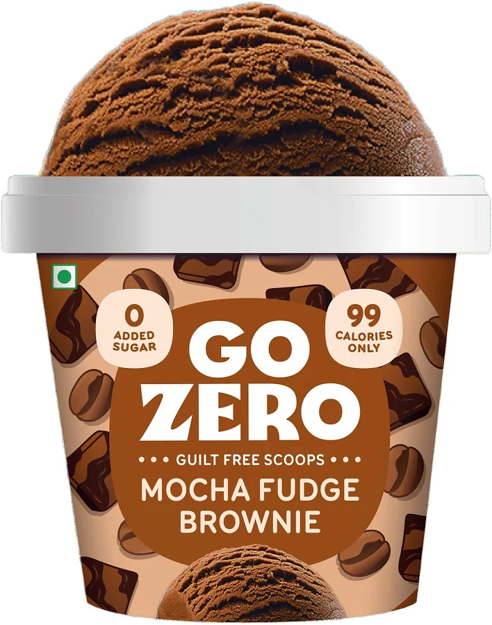 Go Zero Mocha Fudge Brownie Guilt Free Ice Cream